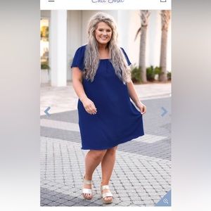 2Xl Chic Soul royal blue dress
